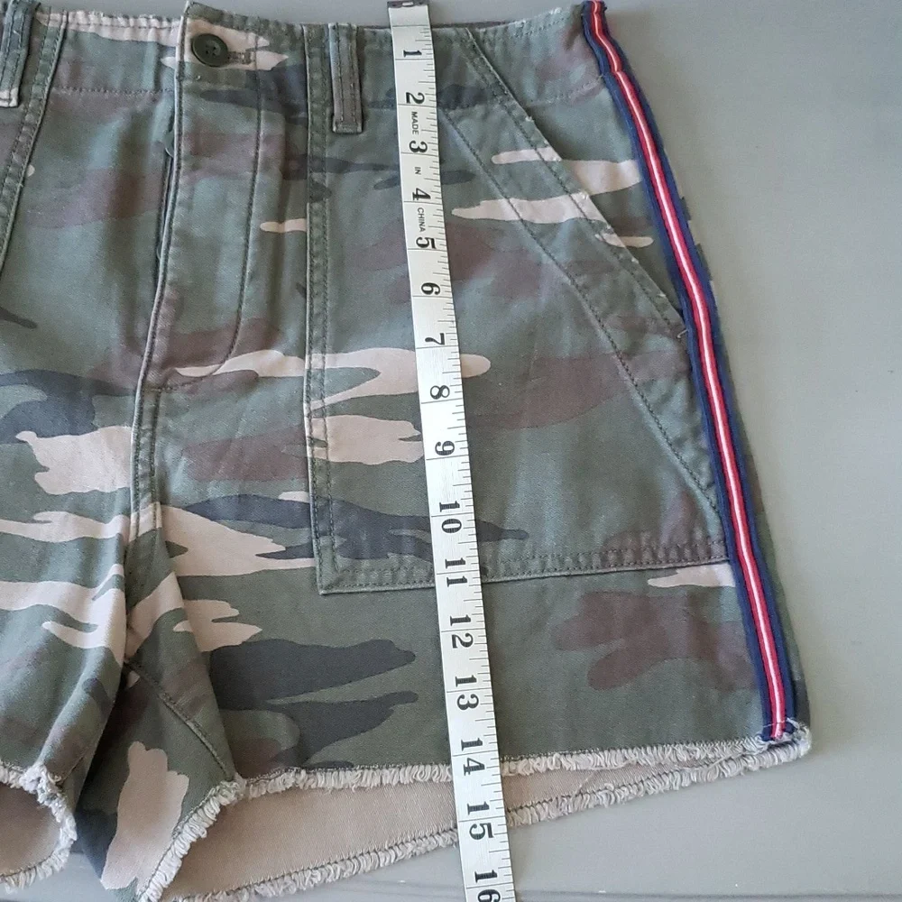 GAP button fly super high waisted camo utility shorts - Picture 6 of 10